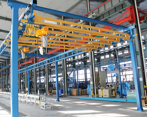 Floor Mounted Light Crane