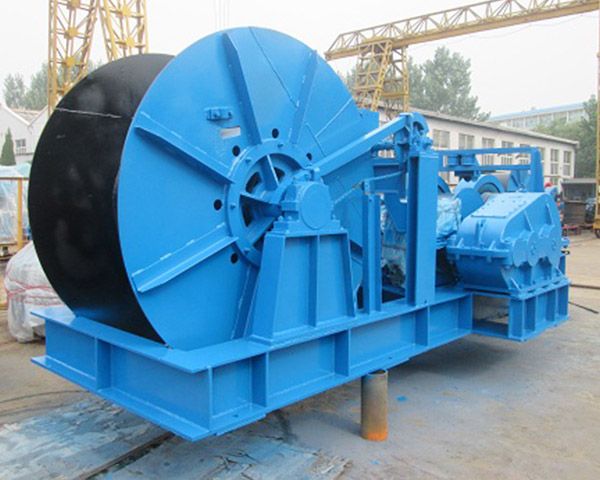 Friction electric winch