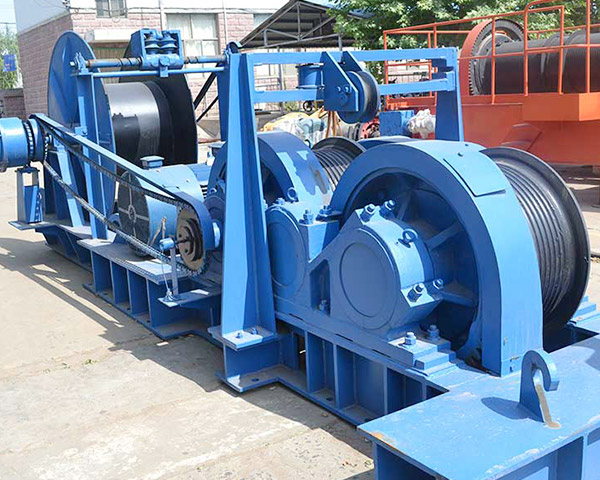 Friction electric winch